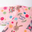 Little Girls Sweatshirts Cotton Long Sleeve Crewneck Pullover Toddler Kids Winter Warm Shirt Sweater Tops 2t-8t (3T, Pink/Rabbit)