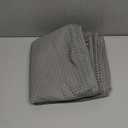 Shower Curtain Fabric 60 x 72 inch, Waffle Weave, Hotel Luxury Spa, 230 GSM Heavy Duty, Water Repellent, Machine Washable, Gray Pique Pattern Decorative Bathroom Curtain (Grey)