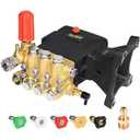 TOOLCY 4400 PSI Pressure Washer Pump 1" Shaft Horizontal Triplex Pump