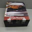 Stainless Steel Roasting Pan, 17*13 Inch Turkey Roaster with Rack - Deep Broiling Pan & V-shaped Rack & Flat Rack, Non-toxic & Heavy Duty, Great for Thanksgiving Christmas Roast Chicken Meat Lasagna