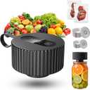 Electric Mason Jar Vacuum Sealer, Upgraded 3-in-1 Jar Vacuum Sealer Kit for Mason Jars, Canning, Containers, Bags, Ideal for Home Cooks, DIY Enthusiasts