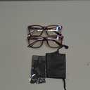 livho High Tech Blue Light Glasses - Advanced Blue Light Blocking Computer Glasses - Screen Fatigue & UV Protection (*B9 Wine Red + Dark Purple)