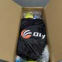 32ft Regulation Size Portable Outdoor Volleyball Net Set System for Backyard Beach with Height Adjustable Poles, PU Volleyball and Pump, Carry Bag, Boundary Line - Easy Set Up & Anti-Sagging (Blue and Green)