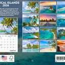 Tropical Island Calendar 2026 Monthly Wall Calender 12 Month | American Made In The USA