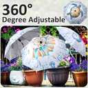 Plant Umbrellas for Outdoor Plants, Large Garden Plant Umbrella Shade Upgraded Adjustable Angle Height for Potted Plants Garden Beds