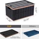 Citylife 64L Collapsible Storage Bins with Lids Plastic Storage Containers for Organizing Stackable Storage Box Large Heavy Duty Utility Crates, 2 Packs