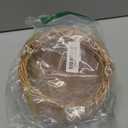 Small Gift Wicker Picnic Basket with Handle,Willow Flower Girl Basket for WeddingsGarden and Home Decor -Wicker Storage Basket-Natural