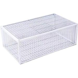 Big Foldable Galvanised Pigeon Dove Bird Trap Cage Feral Pigeon Humane Way with The one-Way Entrance Trapping Pigeons Doves in Cages 1 (40x30x26cm / 17x13x10inch 4 Entrances)