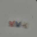 Butterfly Hair Clips 2.6 inch Medium Cute Hair Claw Clips for Women Girls Styling - 3 Pack (Blue + Pink + White)