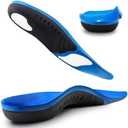 Plantar Fasciitis Insoles, High Arch Support Shoe Inserts Men Women, Orthotics Gel Running Insoles for Flat Feet - Arch Pain - Pronation - Metatarsalgia Pain Relief Heavy Duty Support(Trim to Fit), Size S