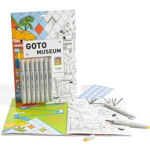 HIMI CC Marker Set, GOTO Museum Gift Box Dual Tip Quick Drying Markers, Clean Smelling Alcohol Marker,Hard and Soft Nib for Youth Adults Coloring Illustration, Great Value Pack (Orange)