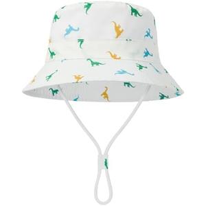 Komorebi Baby Sun Hat Breathable Kids Bucket Hat with UV Protection Wide Brim Toddle Sun Hat for Boy Girl Cute Size Large