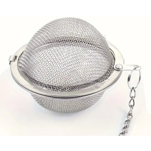 Fu Store 1pc Stainless Steel Mesh Tea Ball 2.1 Inch Tea Strainers Teas Infuser Strainer Filters for Teas