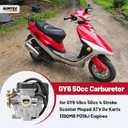 NIMTEK 49cc Scooter Carburetor for GY6 50cc 4 Stroke Moped ATV Go Karts Scooter 139QMB PD18J Engines with Jet Upgrades