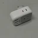 US to UK Plug Adapter, TESSAN Type G Travel Converter with 3 USB Charger(1 USB C Port), 4 Outlets Power Adaptor for USA to Qatar Ireland Hong Kong England Scotland Kenya Dubai London British