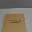 LAMU 2 Tier Lazy Susan Turntable Organizer 9.25'' Rotating Spice Rack Organization for Cabinet, Kitchen, Pantry, Countertop, Bathroom, Vanity, Medicine Cabinet Organizer, Clear