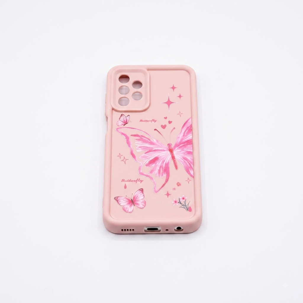 FUXICASE for Samsung Galaxy A32 5G Case, Creative Butterfly Pattern Design for Girl Women, Soft Silicone Shockproof Anti-Scratch Protection Phone Cover for Galaxy A32 (Spring Butterfly)
