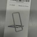 Easy Carry Aluminum Mobile Stand Strong Not Slip Base Smartphone Bracket Suitable for Desk Bed Car Entertainment Use Bed Phone Holder (Black)