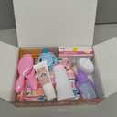 14 Pack Baby Doll Accessories, Baby Doll Feeding and Caring Set Includes Diaper Bag, Doll Diapers, Magic Bottle, Changing Mat for Girl Toddler Kid, Babies Pretend Play Set for Birthday Gift Christmas