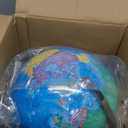 13 Inch Large World Globe for Adult, Educational Globe for Children, Colorful HD World Map Details for Kids Learning, Illuminated Globes Lamp for Kids Gift and Bedroom Office Decor
