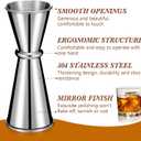 6 Pieces Jigger for Bartending Double Cocktail Japanese Jigger 2 oz 1 oz Stainless Steel Shot Glass Measuring Cup for Home Bar Drink Kitchen Bartender Tools