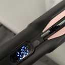 Hair Straightener  2 in 1 Wet to Dry Hair Dryer and Straightener with HighSpeed Airflow + Rapid HeatUp + Customizable Temperature + LCD Display & Auto ShutOff + No Heat Damage (Dark Black)