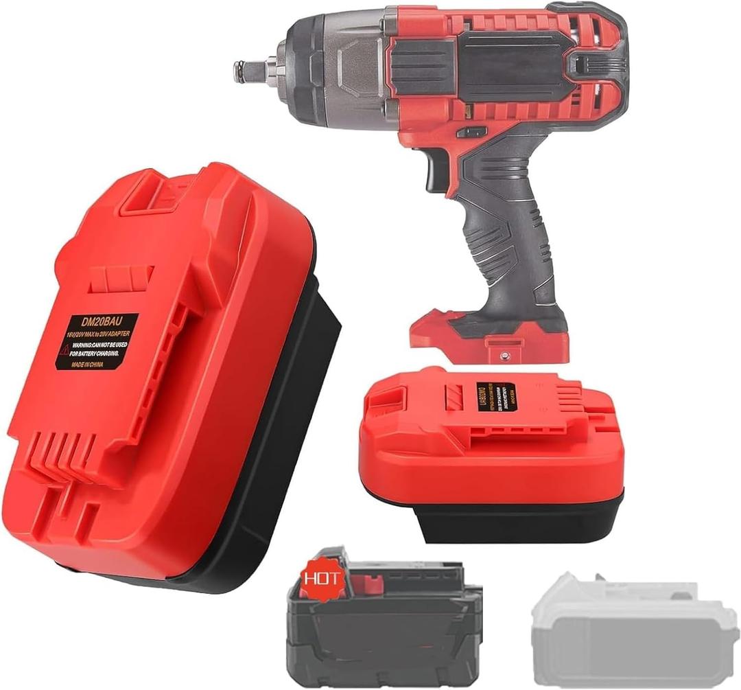 for Milwaukee to for Bauer Battery Adapter, Convert for Bauer 20V MAX Cordless Tools