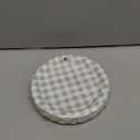 NatNarr 30 Pcs Sage Green Gingham Plates, 7 Inch Scalloped Easter Dessert Cake Party Plates Green and White Gingham Party Supplies Plaid Checkered Plate for Farmer Market, Bridal Baby Shower, Picnic