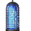 Cordless Bug Zapper Outdoor Rechargeable 2 in 1 Wireless Mosquito Killer Lamp 2500mAh Bug Zapper Electric Trap Ideal Fly Zapper Indoor for Patio, Home, Backyard, Yard, Garden, Campsite (Black)