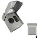 30 Amp NEMA TT-30R & 20 Amp WRTR GFCI Power Outlet Box 125 Volt, Heavy Duty Lockable Weatherproof Electrical Panel, Outdoor Receptacle for EV Generator Camper Motorhome, ETL Listed, HDS2-006