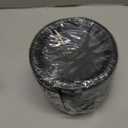 200pcs Heavy Duty Round Dinner Party Plates - Disposable Black Plastic Plates for Birthday Party, Buffet, Travel, Picnic