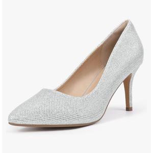 IDIFU IN3 High Heels Pumps Closed Toe Heels Women's Pumps Stiletto Pointed Toe Dress Shoes Wedding Prom Bridal Work Office Bride Guest Trendy Dressy Fashion Comfortable Pump Shoes, 8