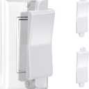 Magnetic Light Switch Guard Cover, Light Switch Guard, Light Switch Blocker, Light Switch Lock, Switch Cover Guard, Child Proof Light Switch Cover Guard (White, 2 Piece)