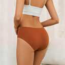 Seamless Cotton Underwear for Women No Show Bikini Panties Full Coverage Sexy Soft Comfort Hipsters 6 Pack (M)