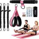 Multifunction Pedal Resistance Band with Handle, 3 Tube Adjustable 30/40/50LB Foot Pedal Puller Resistance Bands with Poster, Extended Length Tension Rope for Men Women Full Body Workout Home Gym