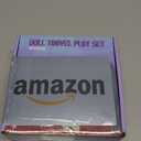 18 inch Girl Doll Accessories Case Luggage Travel Play Set with Clothes Camera Travel Pillow Bag Dress Glasses Stuff Fit 18 inch Doll Christmas Birthday Gift