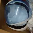 Spooktacular Creations Astronaut Helmet for Kids with Movable Visor Pretend Role Play Accessory Toy Set Halloween Costumes (White+red)