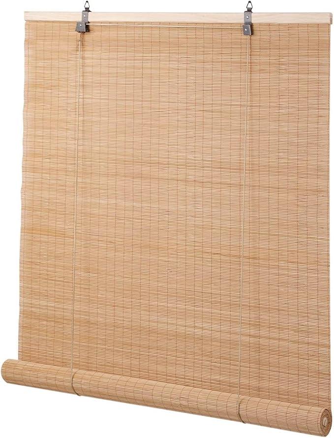 BAYUE Bamboo Blinds for Interior Windows, Roll Up Light Filtering, 48x64 in
Bamboo Shades for Indoor Windows with Install hardware for bedrooms, living rooms, dining areas, home offices, and sunrooms