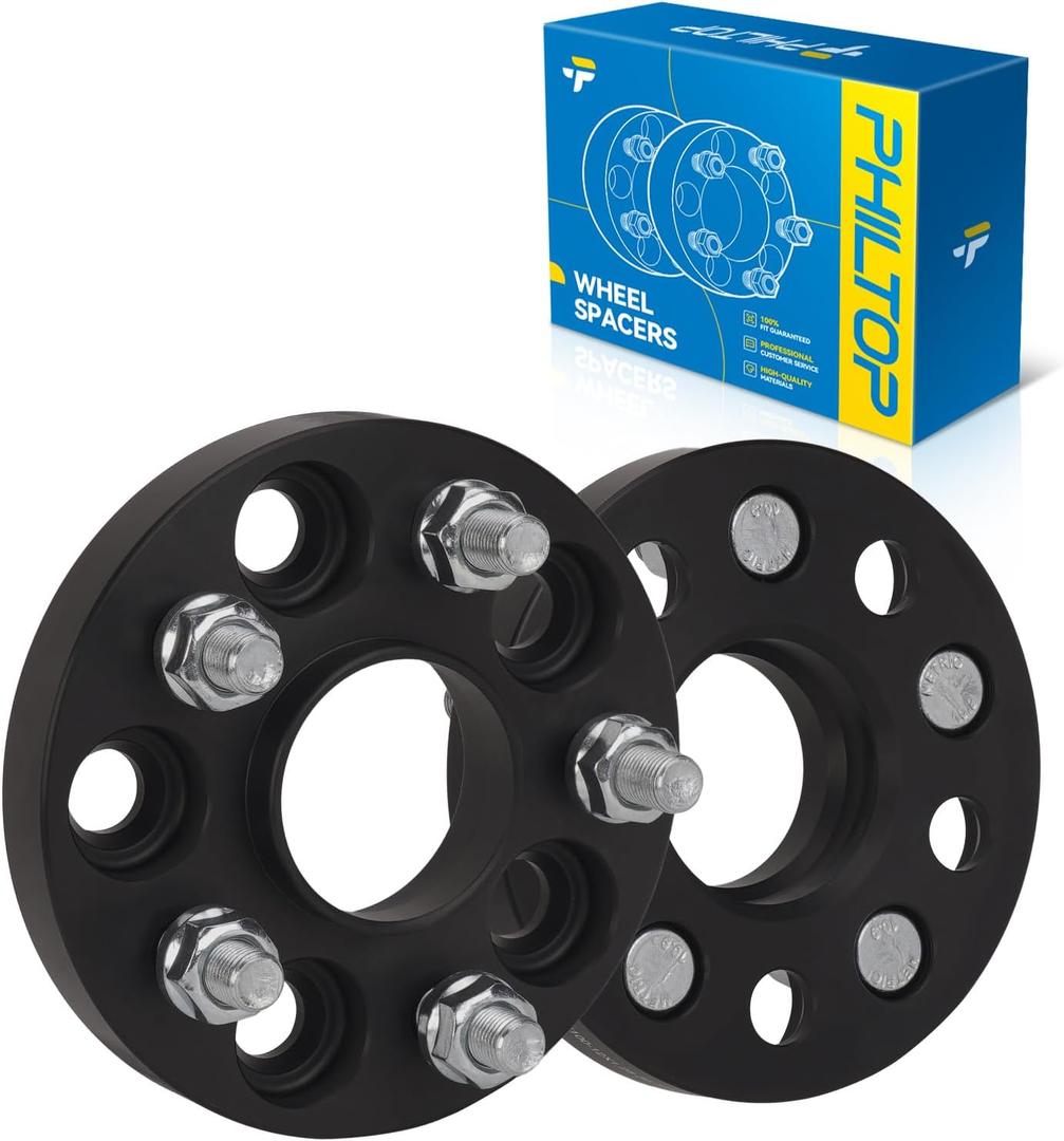 PHILTOP 5x100 Wheel Spacer, 20mm Hub Centric Wheel Spacers Fit for Forester, Crosstrek, Outback, Impreza, XV Crosstrek, FR-S, BRZ, Baja, Thread Pitch M12x1.25 Hub Bore 56.1mm - 2Pcs