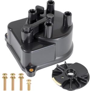 30102P54006 Ignition Distributor Cap and Rotor Kit Set with 30103P08003 Compatible with Honda Accord 1998-2002 CR-V 1997-2001 Civic 1992-2000 Civic del Sol 1994-1997 Acu-ra Integra 1992-2001