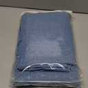 MIULEE Linen Blackout Curtains and Drapes 100% Room Darken Thermal Insulated Grommet Window Panels with Coating 2 PCs W 42 x L 63 inches Dusty Blue