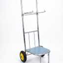 Adjustable Leaf Bag Holder Cart Heavy Duty Foldable for Yard Waste Hauling