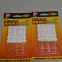 Ainiv 2-Packs Indoor Mini Light Clips, Damage Free Hanging Christmas String Light Hooks with Adhesive Strips, Clear Wall Clip for Hanging Lights Xmas Decor and Cables, 40 Clear Clips and 40 Strips (Small)