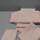 Amazon Basics Lightweight, Breathable, Wrinkle Resistant Microfiber 4-Piece Bed Sheet Set with 14-Inch Deep Pockets, Full, Blush Pink, Solid