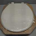 Mayfair Cassel Slow Close Toilet Seat, Easy Clean, Non Slip Premium Wood Seat, Easy Install, Made in USA, Round, Biscuit
