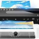 Laminator Machine, A4 Laminators Hot & Cold with 20 Laminating Sheets and Trimmer, 9 Inch Laminating Machine for Office, School, Business and Home (Black)