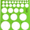 Westcott LetterCraft Large and Small Circles Template (T-831)