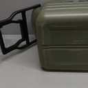 7.4 Gallon Water Jug, 28L Portable Water Container with Wheel & Pull Handl, Spigot, Cleaning Brush, Detachable Hose & Extra Lid, BPA-Free Camping Hydration Canteen, Outdoor Tank Storage PE - Green