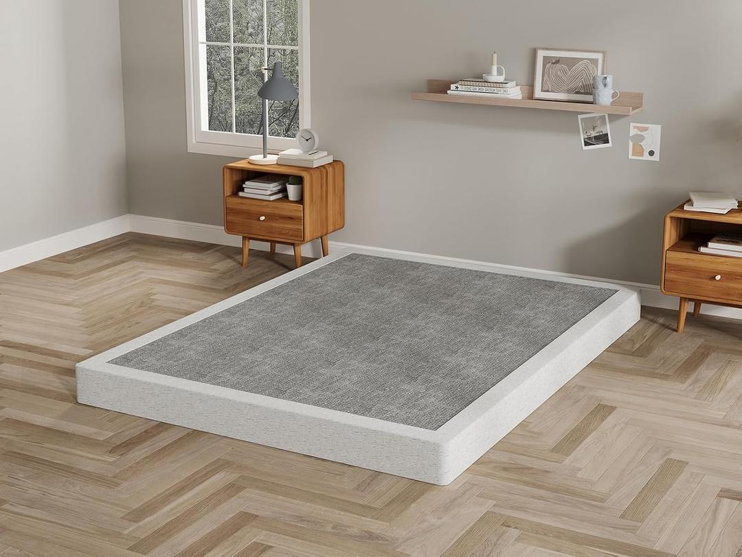 King Box Spring 5 Inch Mattress Foundation with Fabric Cover