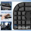 Upgrade Travel Seat Cushion for Airplane,Portable&Adjustable Air Seat Cushion,Coccyx Tailbone Pain Relief Chair Pad,Inflatable Cushion for Wheelchair, Travel,Driving,Office Work